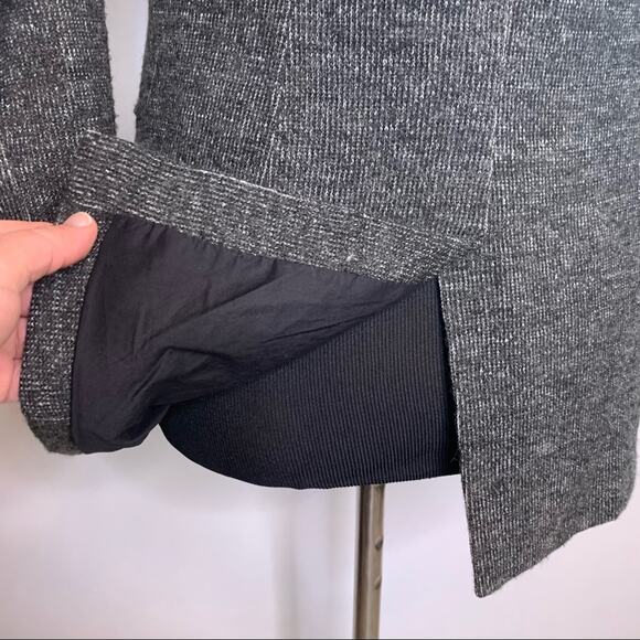 Anthropologie Cartonnier black tweed button front blazer size Medium - Picture 10 of 12